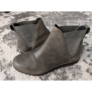 Sorel Women's Harlow‎ Chelsea Rain Boot — Waterproof Leather Ankle Booties